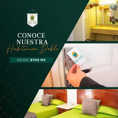 Certificado, premio, señal o documento que está expuesto en Hotel San José