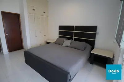 Cama o camas de una habitación en Departamentos en Mazatlán a pie de playa