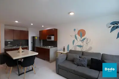 Una cocina o zona de cocina en Departamentos en Mazatlán a pie de playa