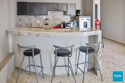 Una cocina o zona de cocina en Departamento en Mazatlan a 5 minutos de la playa #333-28