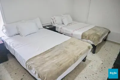 Cama o camas de una habitación en Departamento en Mazatlan a 5 minutos de la playa #333-28