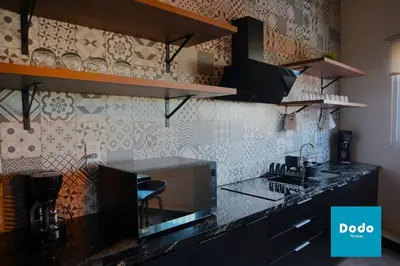 Una cocina o zona de cocina en Casa en Mazatlan con alberca privada en centro historico