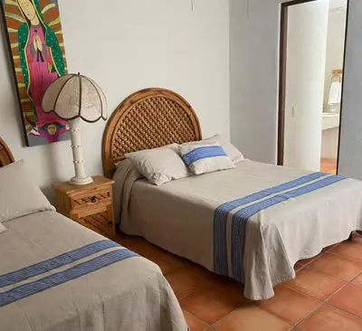 Cama o camas de una habitación en Casa Pilar