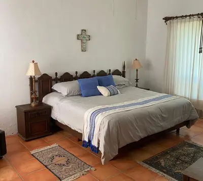 Cama o camas de una habitación en Casa Pilar