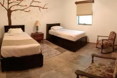 Cama o camas de una habitación en Quinta San José de las Palomas