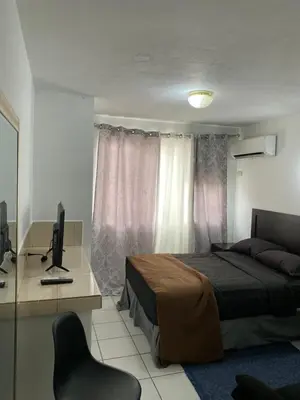 Una televisión o centro de entretenimiento en Suites 115