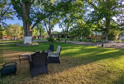 Jardín al aire libre en Hacienda Magdalena