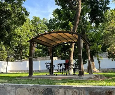 Jardín al aire libre en Quinta el Santuario
