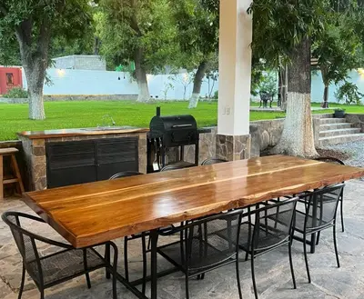 Jardín al aire libre en Quinta el Santuario