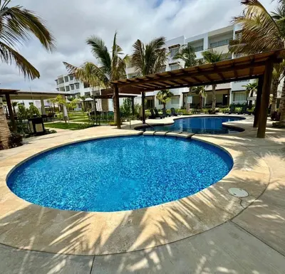 Piscina en o cerca de Almarena Depto Boho Chic 800 mts from the Beach!