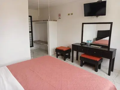 Cama o camas de una habitación en La Terraza-Habitacion 4