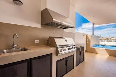 Una cocina o zona de cocina en Casa Marinera