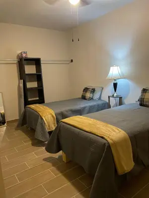 Cama o camas de una habitación en LiV109 Norte Depa 4 Cd Obregon