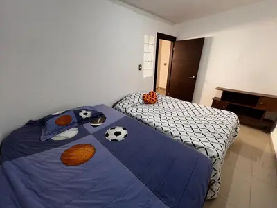 Cama o camas de una habitación en Casa 2 habitaciones más sofá