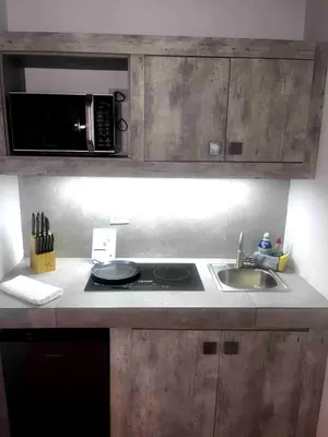 Una cocina o zona de cocina en AXEL Suites Departamento 1A