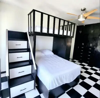 Cama o camas de una habitación en Eva Departamentos