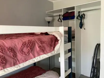 Cama o camas de una habitación en Casa con dos cómodas habitaciones