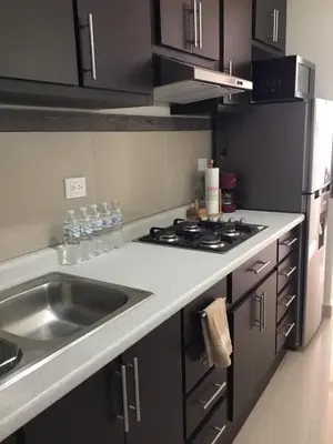 Una cocina o zona de cocina en Comfortable Durango Apartment