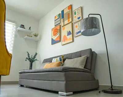 Zona de estar de few steps from the beach, at golden zone