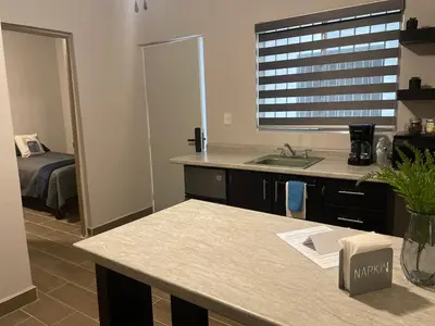 Cama o camas de una habitación en LiV109 Norte Depa 3 in Cd Obregon