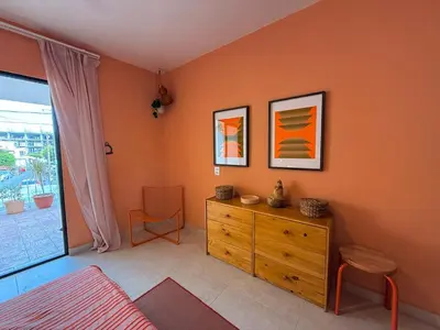 Zona de estar de Cozy space near the beach Loft Gutiérrez