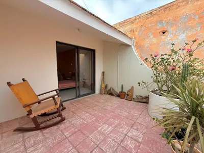 Un patio o zona al aire libre en Cozy space near the beach Loft Gutiérrez
