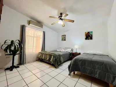 Cama o camas de una habitación en Residencia en Villa Juarez, Chihuahua