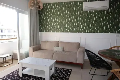 Zona de estar de apartment 5 minutes from the beach