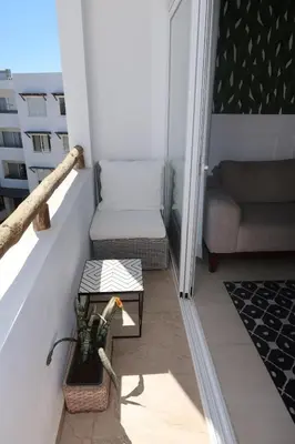 Zona de estar de apartment 5 minutes from the beach