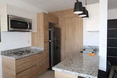 Una cocina o zona de cocina en apartment 5 minutes from the beach