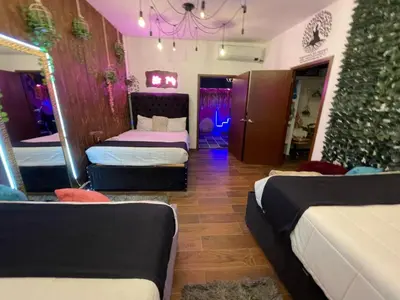 Cama o camas de una habitación en La casa de gusgus