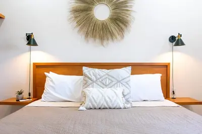Cama o camas de una habitación en Casa Baja - Depa completo 2 recámaras