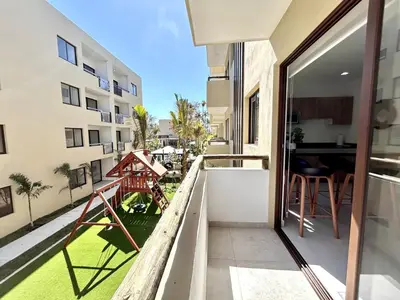 Un balcón o terraza de Nice apartment near the beach Oceanna 224A