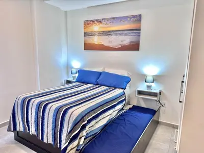 Cama o camas de una habitación en Ven a tu sona de paz en mazatlán