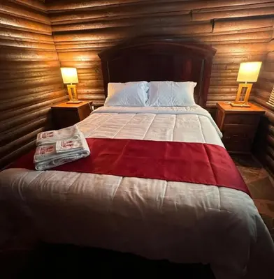 Cama o camas de una habitación en Hotel La Leyenda Sonora