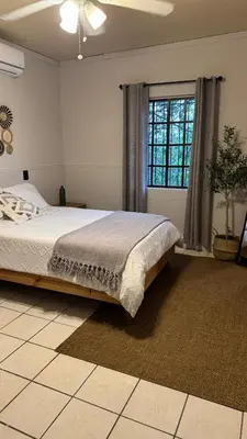 Cama o camas de una habitación en Departamento Amueblado Jazmin
