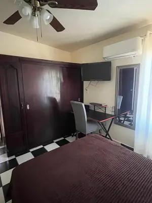 Cama o camas de una habitación en Casa esmeralda