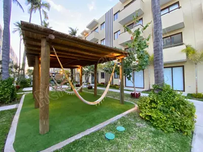 Jardín al aire libre en Condominio Oceanna 4