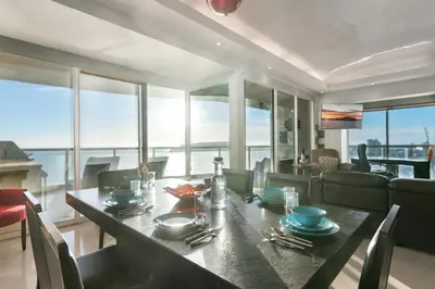 Zona de estar de Beautiful View on the 23rd Floor Beach Front