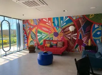Zona de estar de Apartamento pie de playa