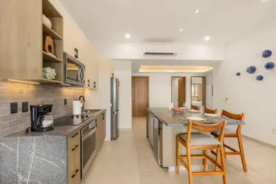 Una cocina o zona de cocina en 2BR Summer Escape Villa in Danzante Bay Loreto