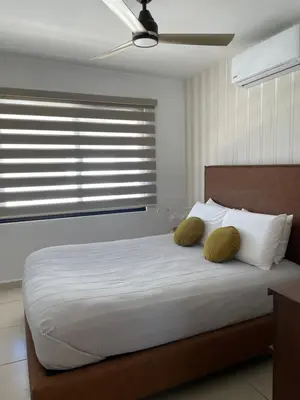 Cama o camas de una habitación en CASA DE PLAYA