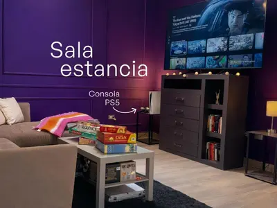 Zona de estar de Casa Morada