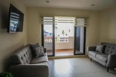 Zona de estar de Espectacular condo en Blue Marlin Zona Dorada Beach