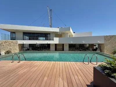 Piscina en o cerca de Departamento moderno a pie de playa