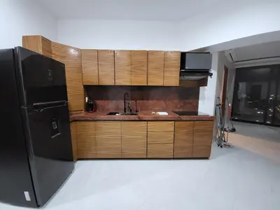 Una cocina o zona de cocina en Departamento lujoso Cerro 38 Vista Hermosa
