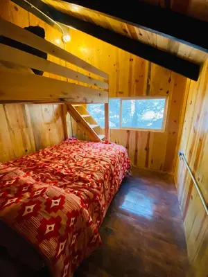 Cama o camas de una habitación en Kari Hillcabins