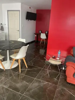 Una televisión o centro de entretenimiento en Nice apartment in a central area
