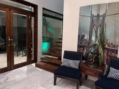 Zona de estar de Modern and elegant house