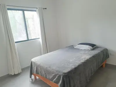 Cama o camas de una habitación en Casa San Rafael Moderna y Elegante